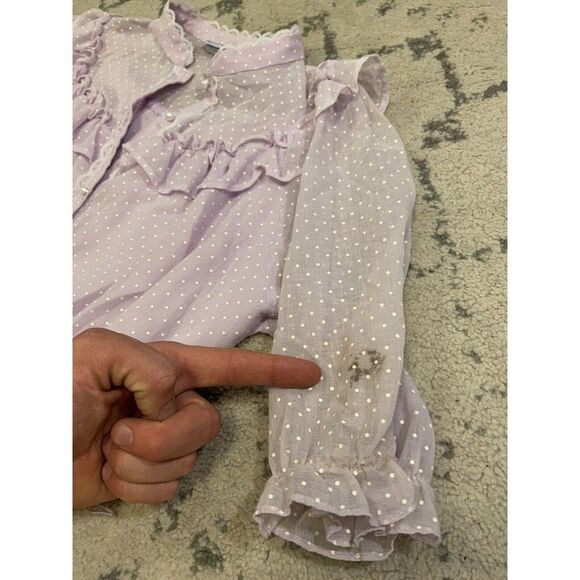 Vintage 50s 60s D.B.A. L.A. Ruffle Dress - Picture 11 of 11